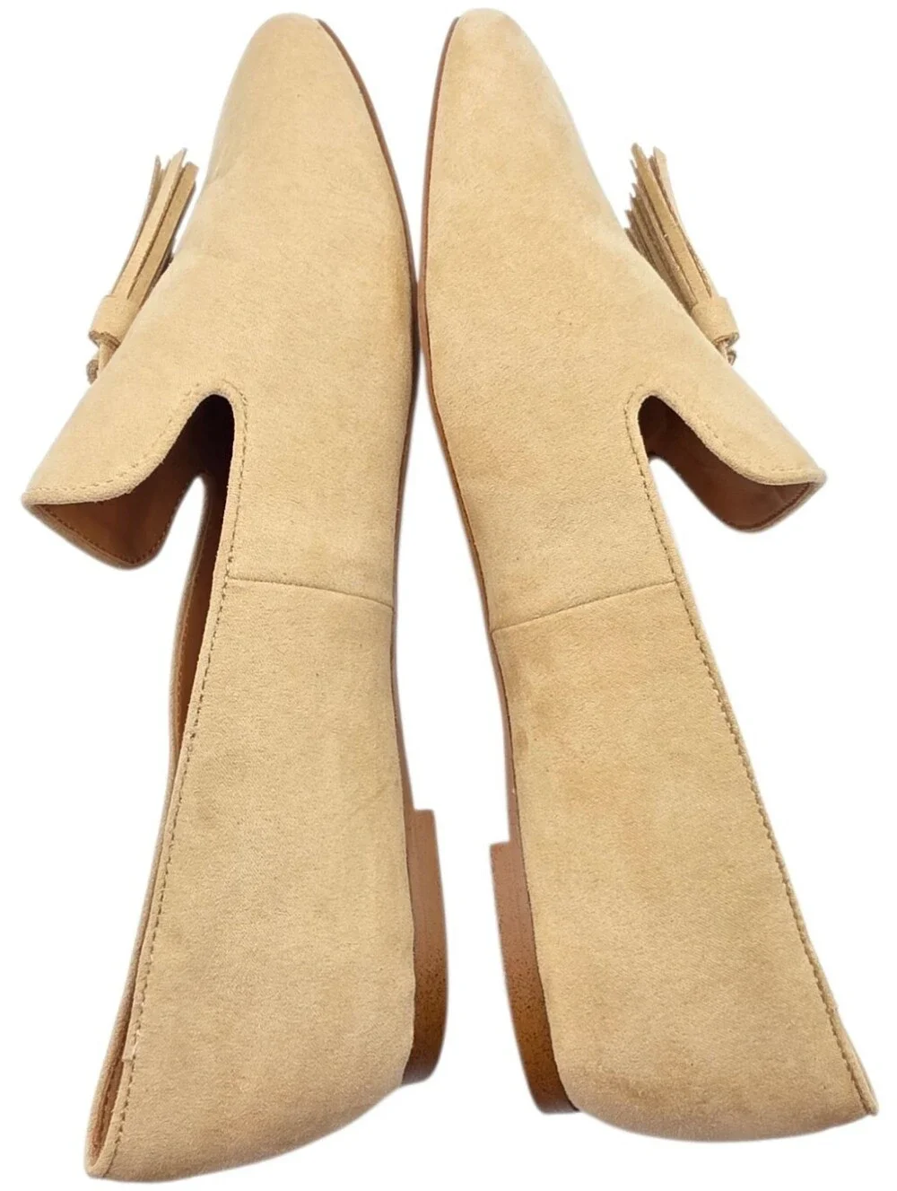 J. Crew Tan Suede Tassel Loafers for Women Size 8